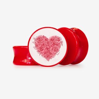 Plug Flores do Amor - Base Selecionável - Coração