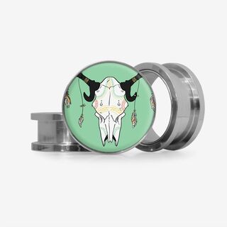 Plug Cabeça de Boi 2 - Base Selecionável - Étnico