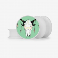 Plug Cabeça de Boi – Alargador Estampado Tribal Boi