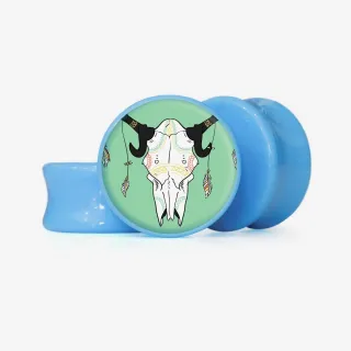 Plug Cabeça de Boi 2 - Base Selecionável - Étnico