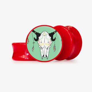 Plug Cabeça de Boi 2 - Base Selecionável - Étnico