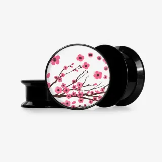 Plug Flores do Japão - Base Selecionável - Floral