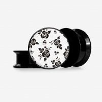 Plug Flores Monocromáticas | Estampa Floral Discreta