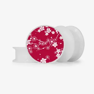 Plug Flores do Japão - Base Selecionável - Floral