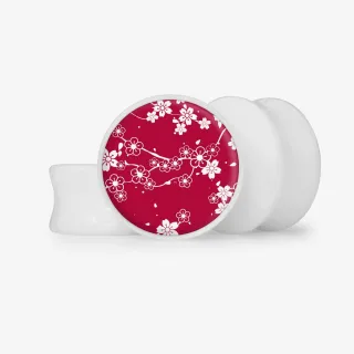 Plug Flores do Japão - Base Selecionável - Floral