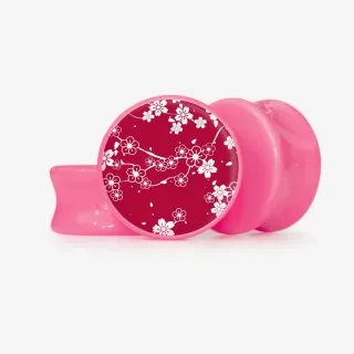 Plug Flores do Japão - Base Selecionável - Floral