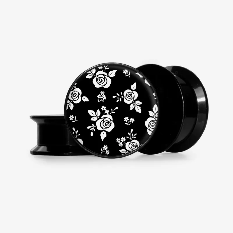 Plug Flores Monocromáticas 2 - Base Selecionável - Floral