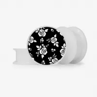 Plug Flores Monocromáticas | Estampa Floral Discreta