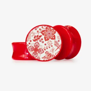 Plug Flores da Manhã com Base Selecionável