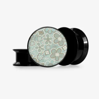 Plug Flores Delicadas - Base Selecionável - Floral