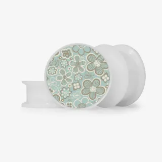 Plug Flores Delicadas - Base Selecionável - Floral