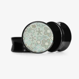 Plug Flores Delicadas - Base Selecionável - Floral