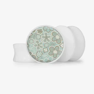 Plug Flores Delicadas - Base Selecionável - Floral