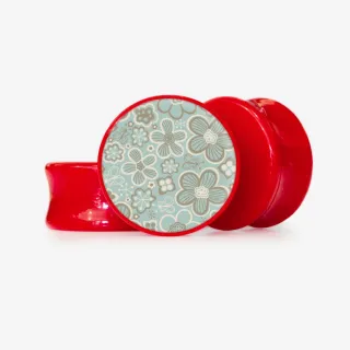 Plug Flores Delicadas - Base Selecionável - Floral