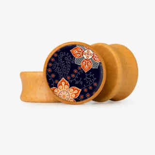 Plug Flores da Alvorada com estampa floral e base selecionável