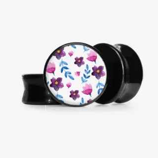 Plug Flores Aquarela - Base Selecionável - Floral