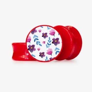 Plug Flores Aquarela - Base Selecionável - Floral