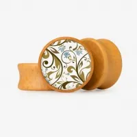 Plug Flores Elegantes com Base Selecionável | ALARGS