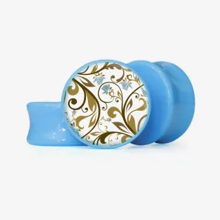 Plug Flores Elegantes - Base Selecionável - Floral