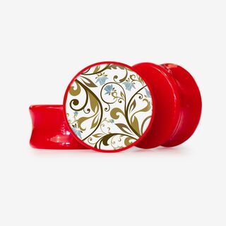 Plug Flores Elegantes - Base Selecionável - Floral