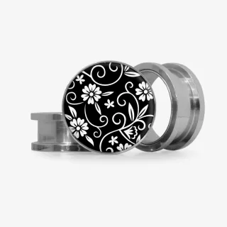 Plug Flores Monocromáticas - Base Selecionável - Floral