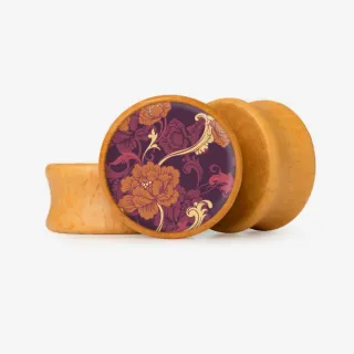 Plug Cravina a Divina com estampa de cravo vermelho e Base Selecionável