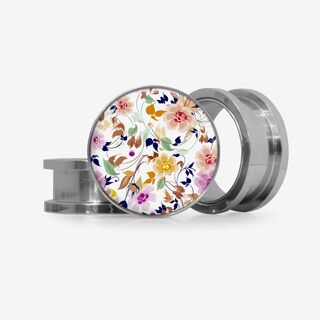 Plug Cores e Flores - Base Selecionável - Floral