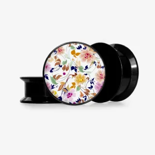 Plug Cores e Flores - Base Selecionável - Floral