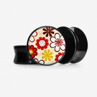 Plug Flores Garridas com Base Selecionável Estampada