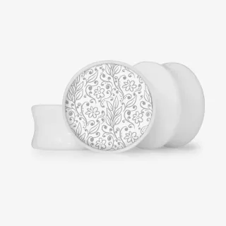 Plug Flores Leves - Base Selecionável - Floral