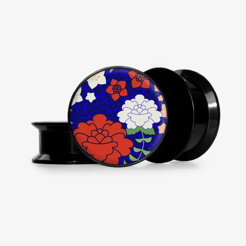 Plug Flores Minimalistas com Base Selecionável