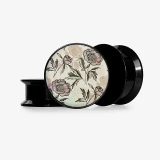 Plug Flores Vintage - Base Selecionável - Floral