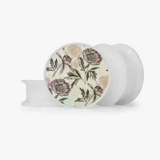 Plug Flores Vintage - Base Selecionável - Floral