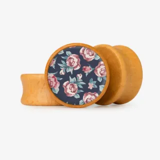 Plug Rosa Prima - Base Selecionável - Floral