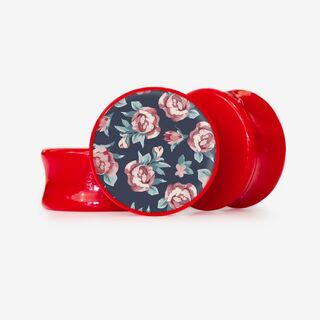 Plug Rosa Prima - Base Selecionável - Floral