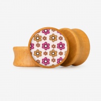 Plug Anemoninhas com base personalizável e estampa floral