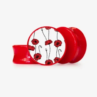 Plug Bela Ana Bella com estampa floral e base selecionável