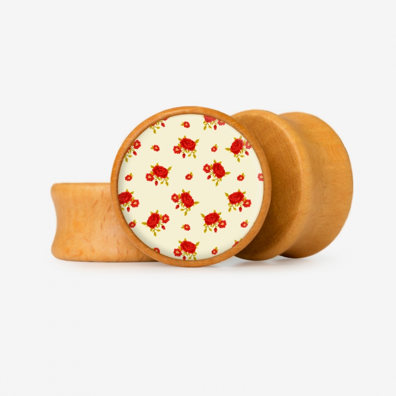 Plug Flores da Elegância com estampa floral delicada e base à escolha