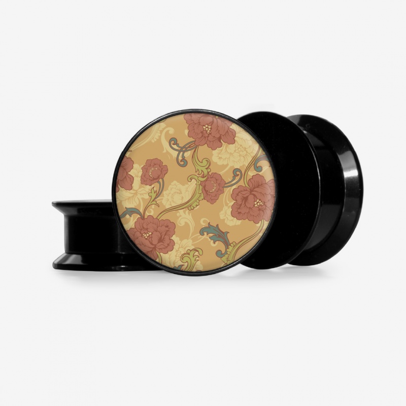 Plug Cravina a Divina com estampa de cravo vermelho e Base Selecionável