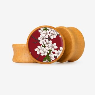 Plug Flores de Cerejeira - Base Selecionável - Floral