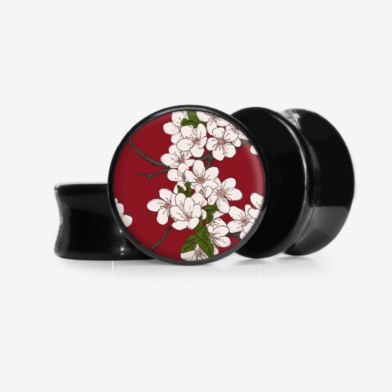 Plug Flores de Cerejeira - Base Selecionável - Floral