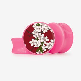 Plug Flores de Cerejeira - Base Selecionável - Floral