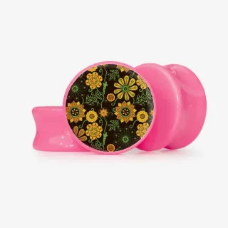 Plug Gira o Sol - Base Selecionável - Floral