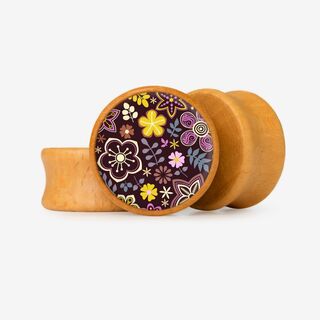 Plug Flores Vivas - Base Selecionável - Floral