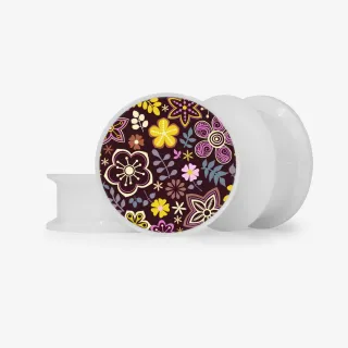 Plug Flores Vivas - Base Selecionável - Floral