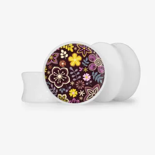 Plug Flores Vivas - Base Selecionável - Floral