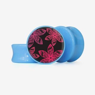 Plug Flores Magenta - Base Selecionável - Floral