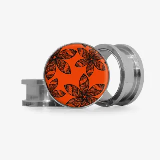 Plug Laranja Selvagem - Base Selecionável - Floral