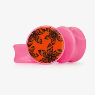 Plug Laranja Selvagem - Base Selecionável - Floral