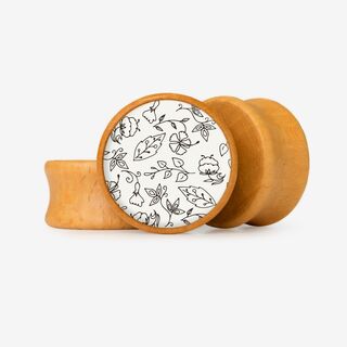 Plug Flores de Garbo - Base Selecionável - Floral